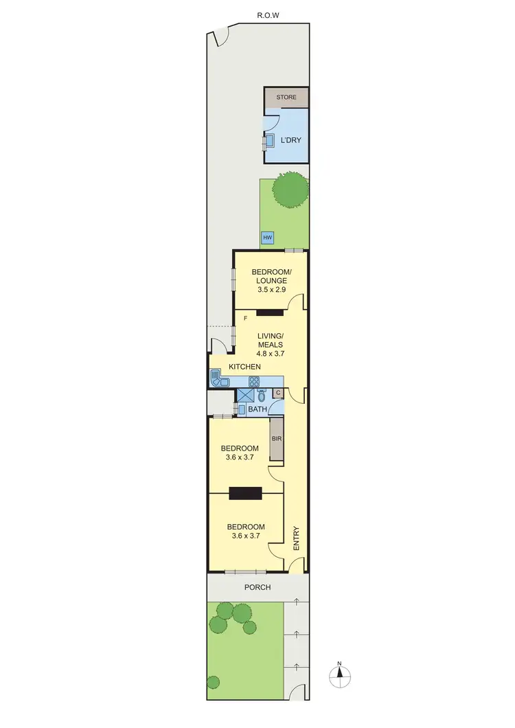 Floorplan of Homely house listing, 81 Blyth Street, Brunswick VIC 3056