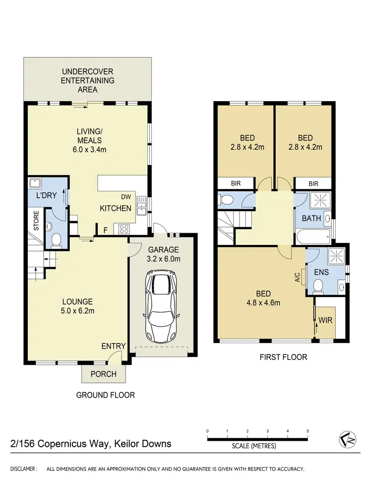 Floorplan of Homely townhouse listing, 2/156 Copernicus Way, Keilor Downs VIC 3038