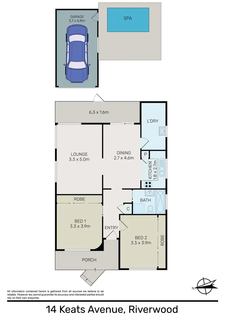 Floorplan of Homely house listing, 14 Keats Avenue, Riverwood NSW 2210