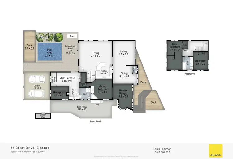 Floorplan of Homely house listing, 24 Crest Drive, Elanora QLD 4221