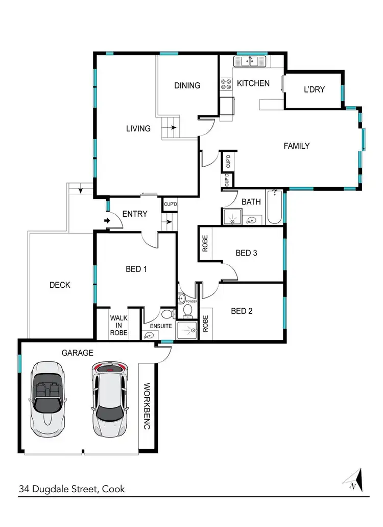 Floorplan of Homely house listing, 34 Dugdale Street, Cook ACT 2614