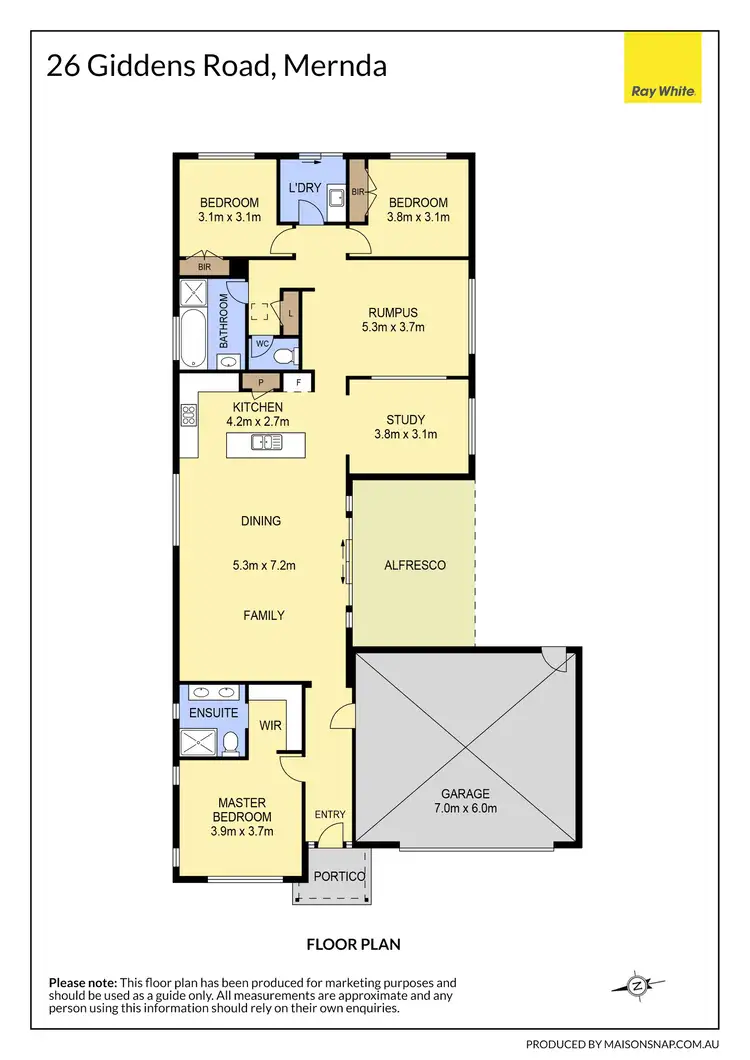 Floorplan of Homely house listing, 26 Giddens Road, Mernda VIC 3754