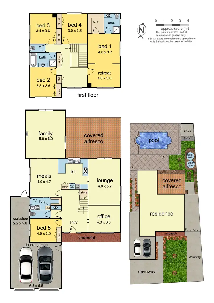 Floorplan of Homely house listing, 34 Hancock Drive, Ferntree Gully VIC 3156