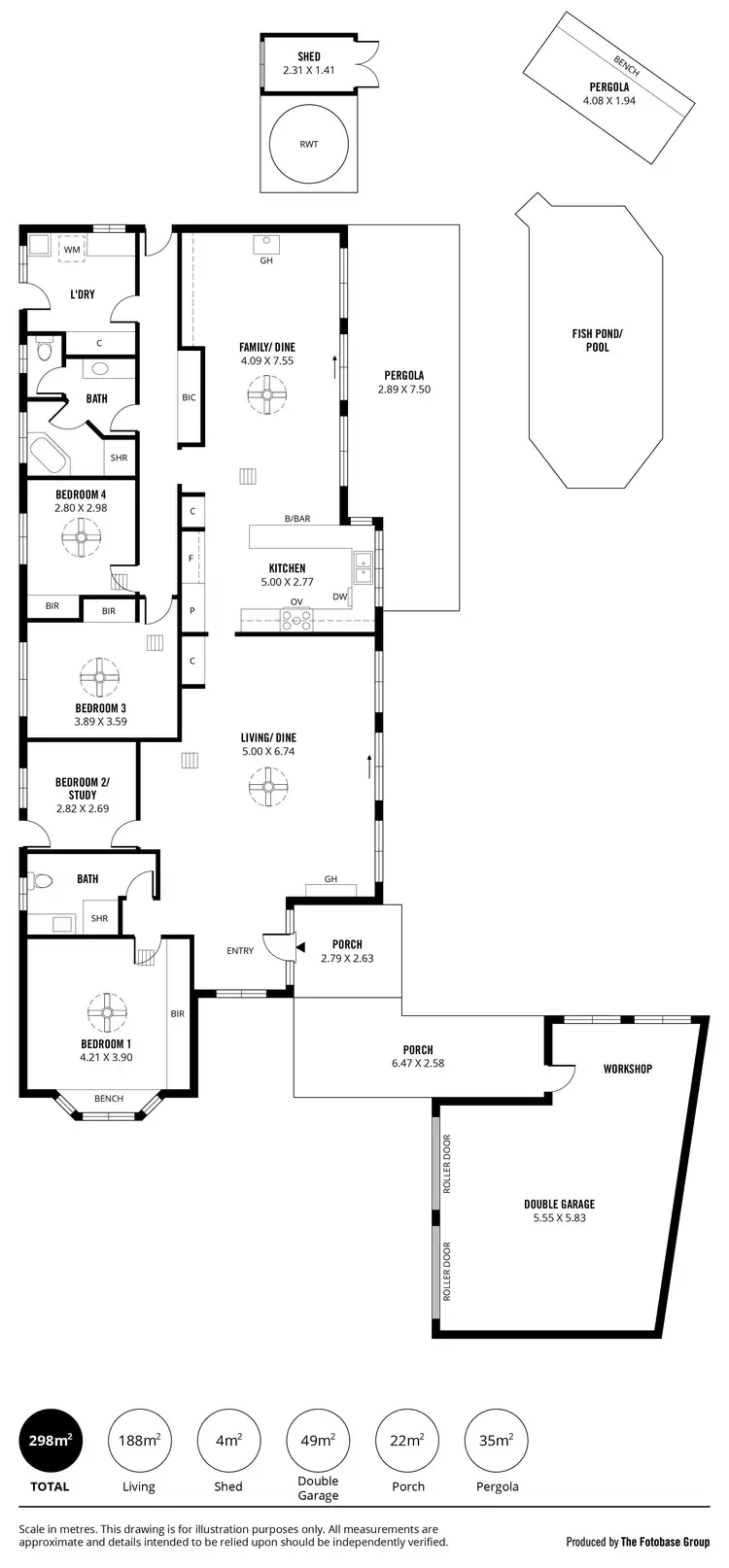 Floorplan of Homely house listing, 13 Crossing Road, Aberfoyle Park SA 5159