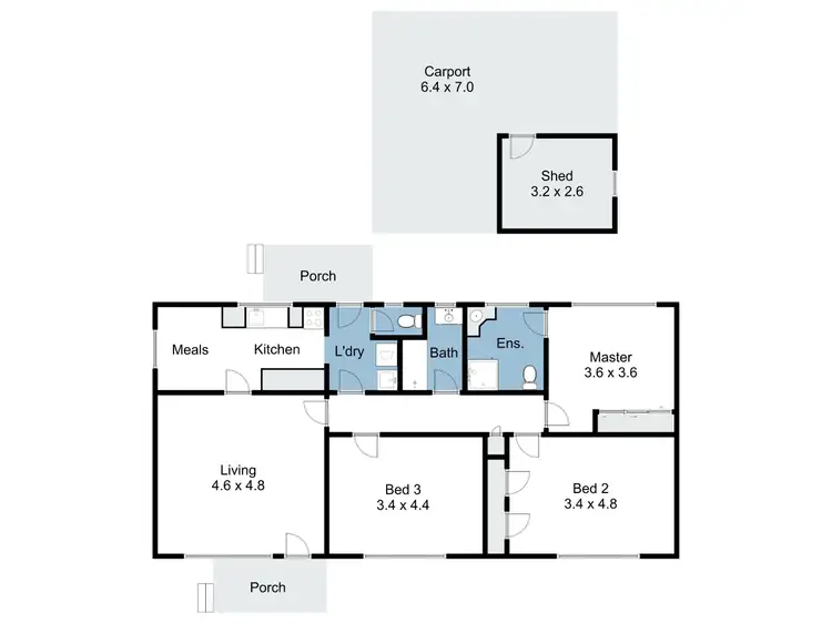 Floorplan of Homely house listing, 51 William Street North, Benalla VIC 3672