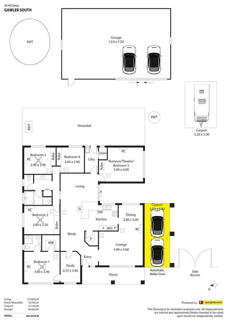 Floorplan of Homely house listing, 66 Hill Street, Gawler South SA 5118