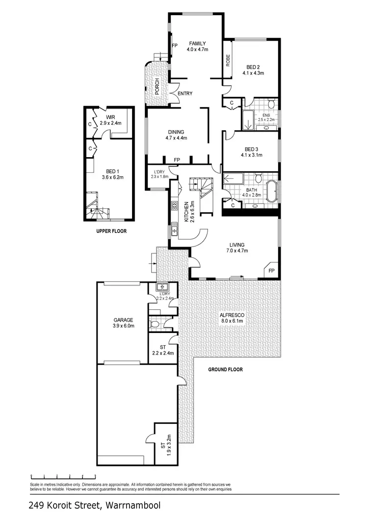 Floorplan of Homely house listing, 249 Koroit Street, Warrnambool VIC 3280