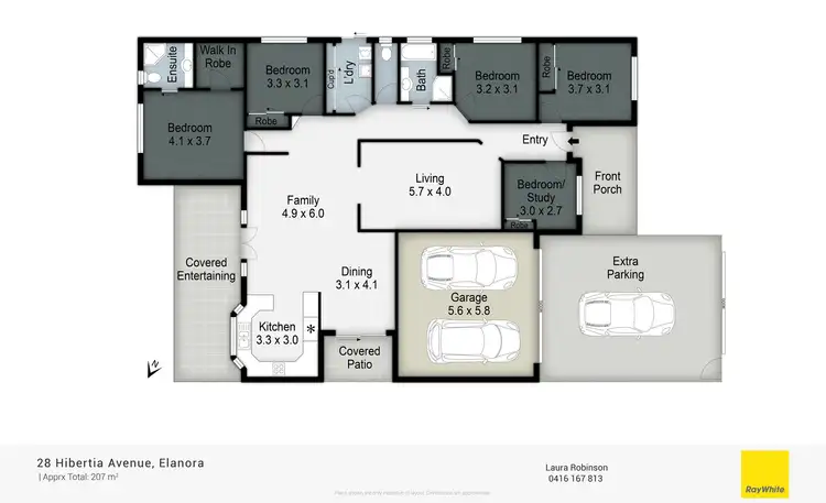Floorplan of Homely house listing, 28 Hibertia Avenue, Elanora QLD 4221