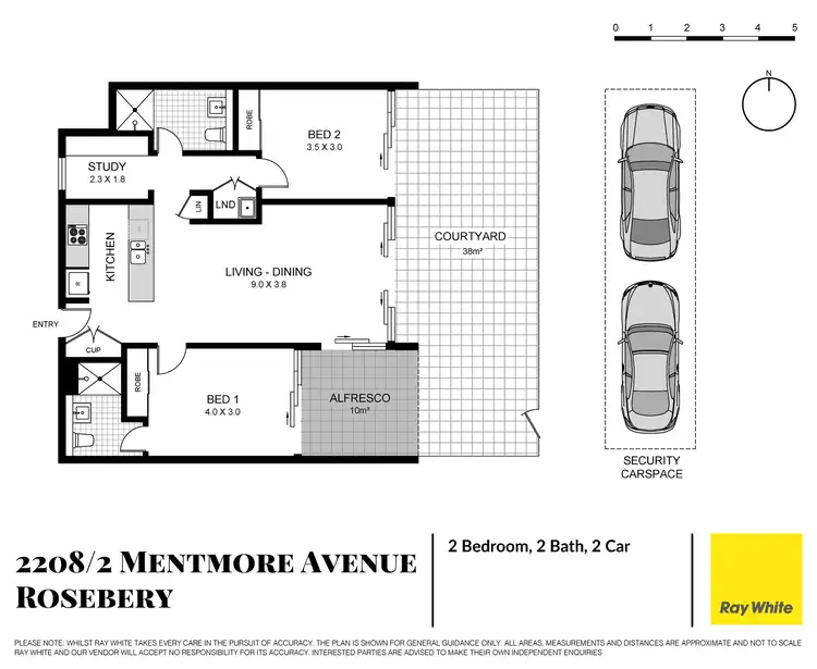 Floorplan of Homely apartment listing, 2208/2 Mentmore Avenue, Rosebery NSW 2018