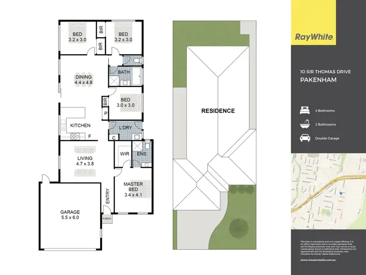 Floorplan of Homely house listing, 10 Sir Thomas Drive, Pakenham VIC 3810