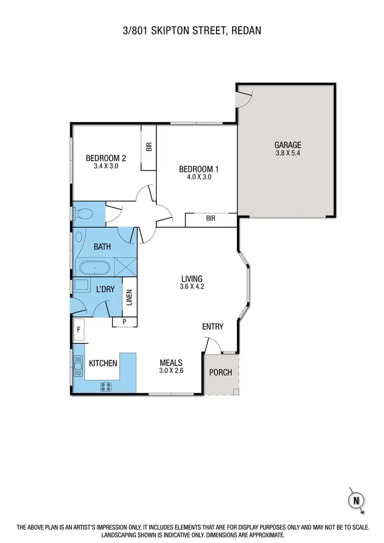 Floorplan of Homely unit listing, 3/801 Skipton Street, Redan VIC 3350