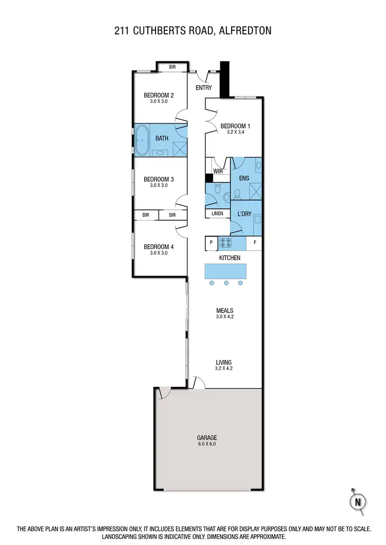 Floorplan of Homely house listing, 211 Cuthberts Road, Alfredton VIC 3350