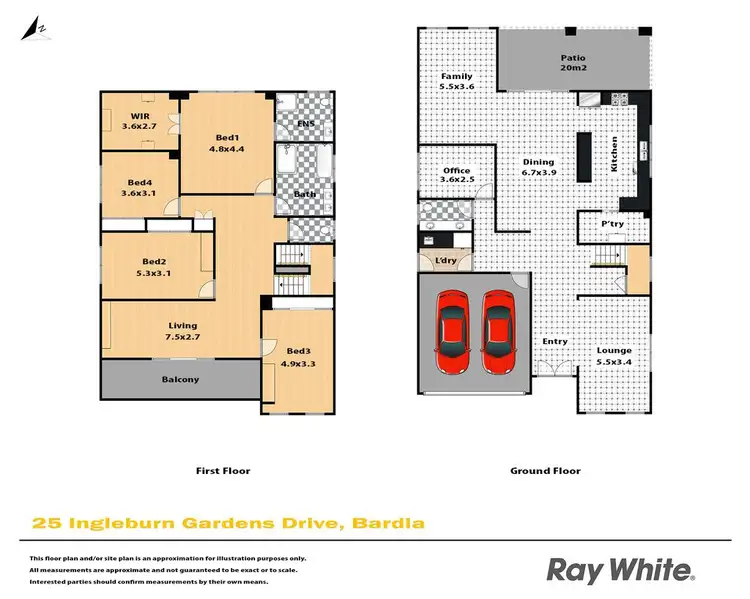 Floorplan of Homely house listing, 25 Ingleburn Gardens Drive, Bardia NSW 2565