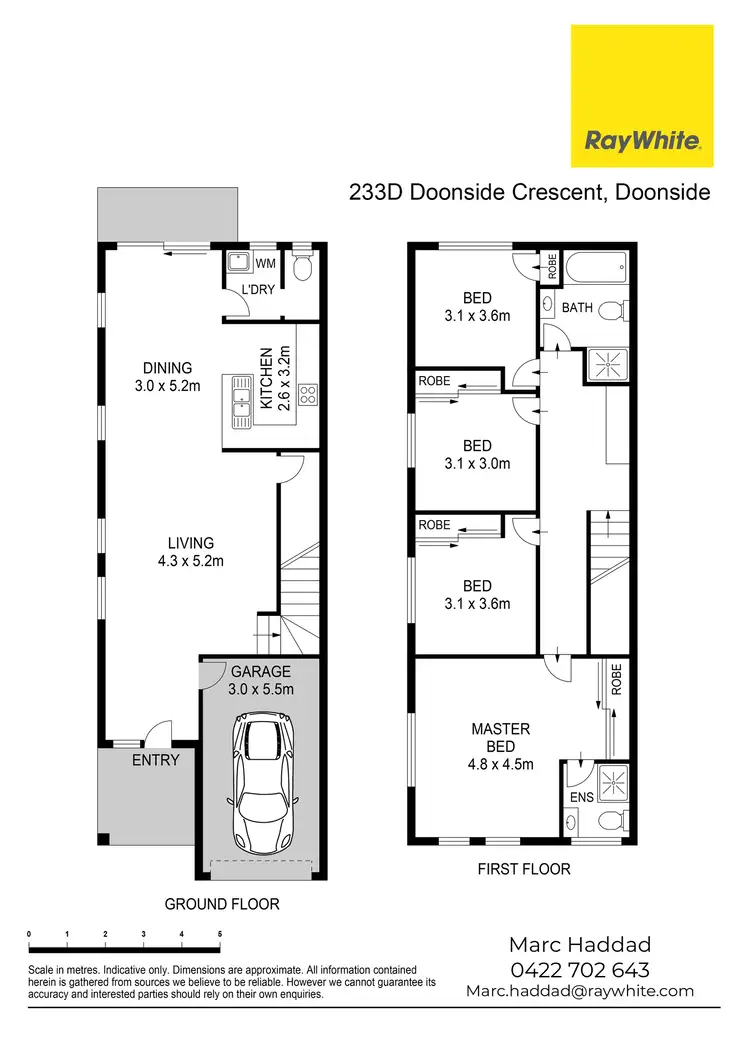 Floorplan of Homely townhouse listing, 233D Doonside Crescent, Doonside NSW 2767