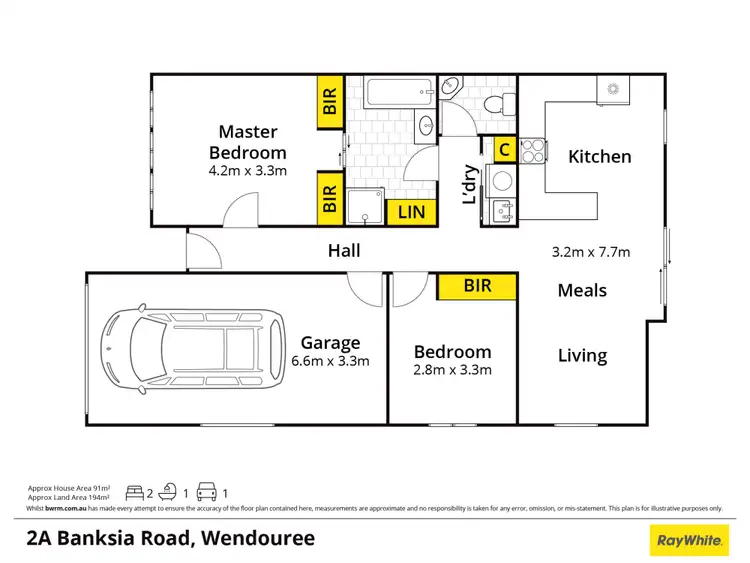 Floorplan of Homely townhouse listing, 2a Banksia Road, Wendouree VIC 3355