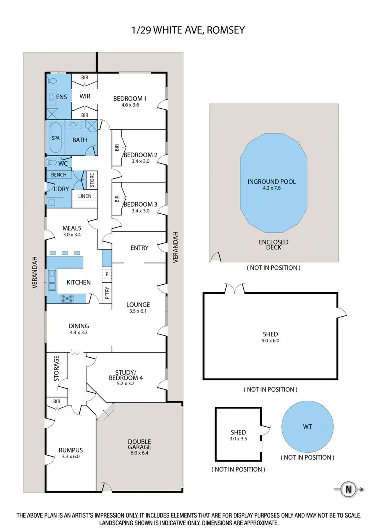 Floorplan of Homely house listing, 1/29 White Avenue, Romsey VIC 3434