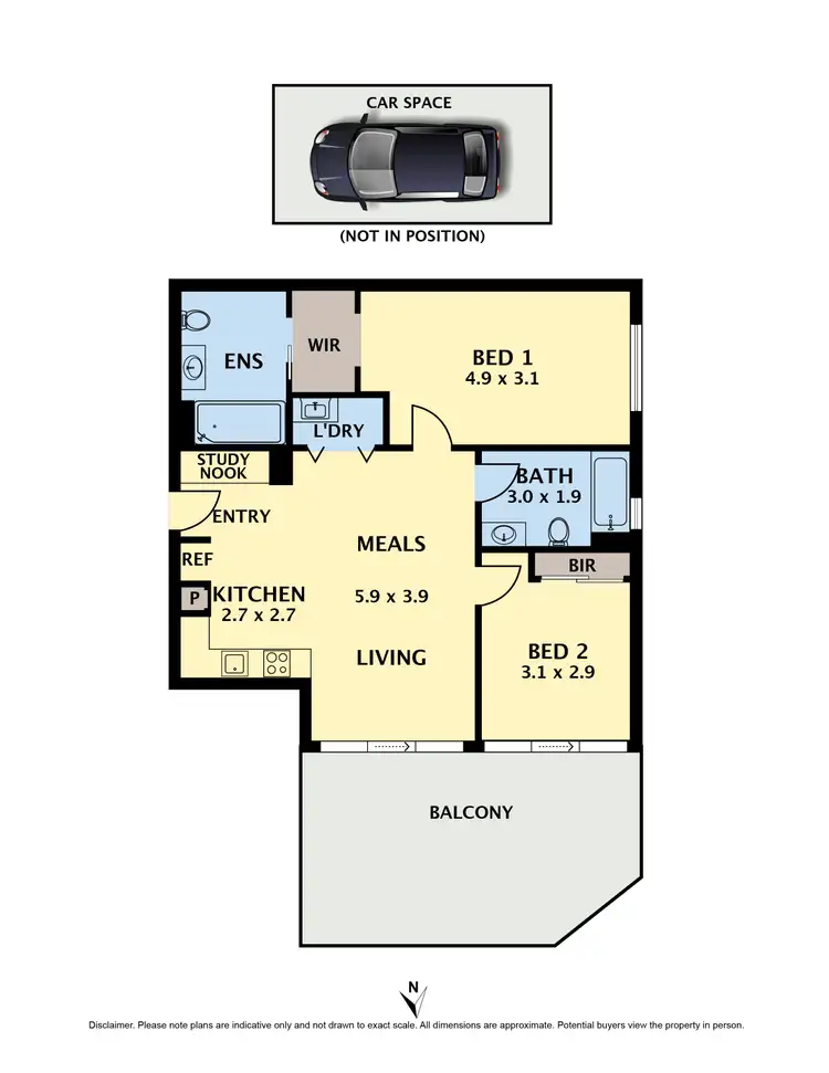 Floorplan of Homely apartment listing, 101/2 Moonering Drive, Coburg VIC 3058