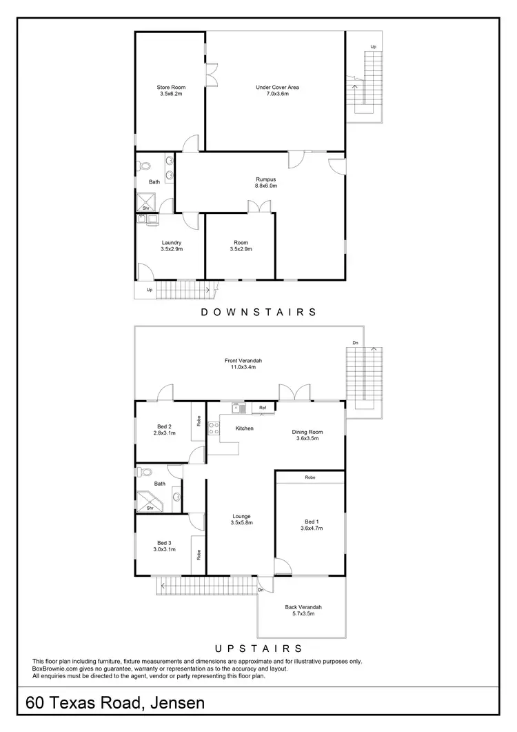 Floorplan of Homely house listing, 60 Texas Road, Jensen QLD 4818