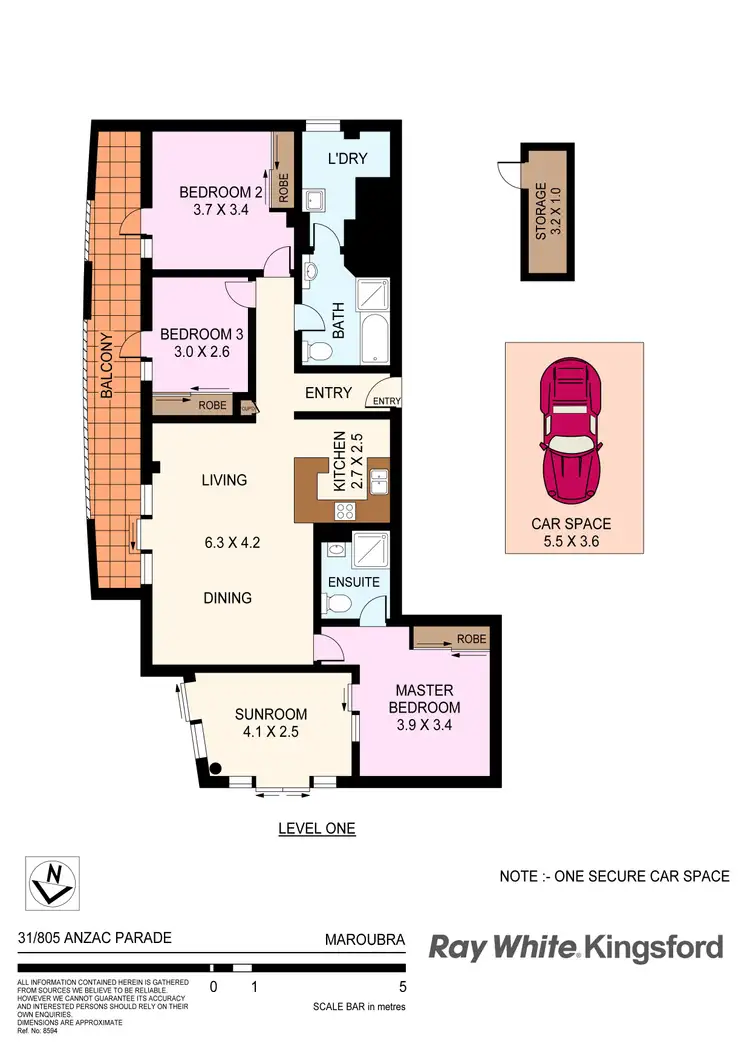 Floorplan of Homely apartment listing, 31/805 Anzac Parade, Maroubra NSW 2035