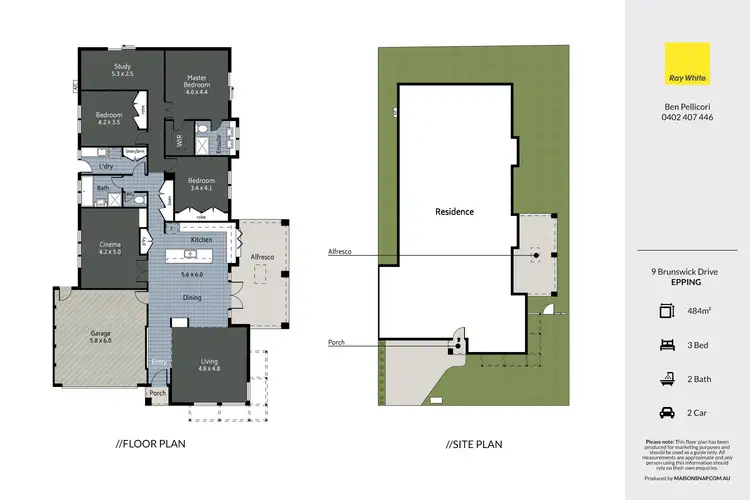 Floorplan of Homely house listing, 9 Brunswick Drive, Epping VIC 3076
