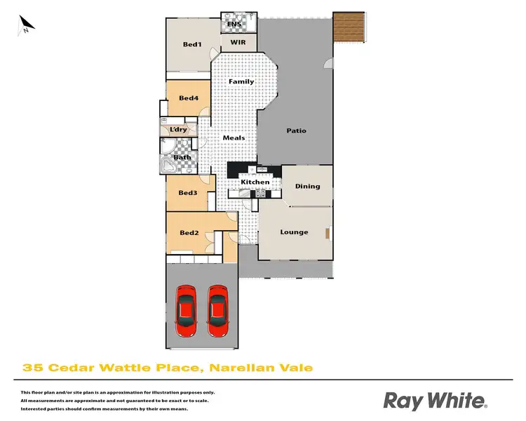 Floorplan of Homely house listing, 35 Cedar Wattle Place, Narellan Vale NSW 2567