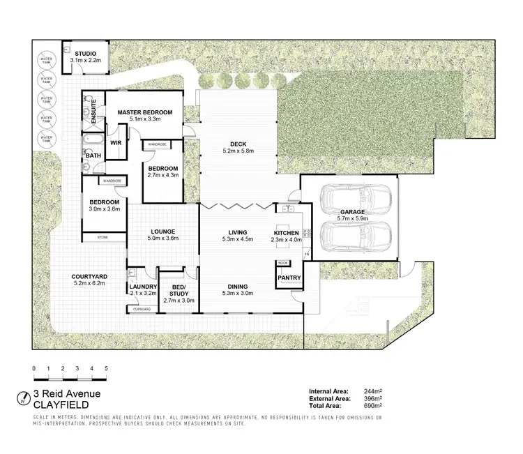 Floorplan of Homely house listing, 3 Reid Avenue, Clayfield QLD 4011