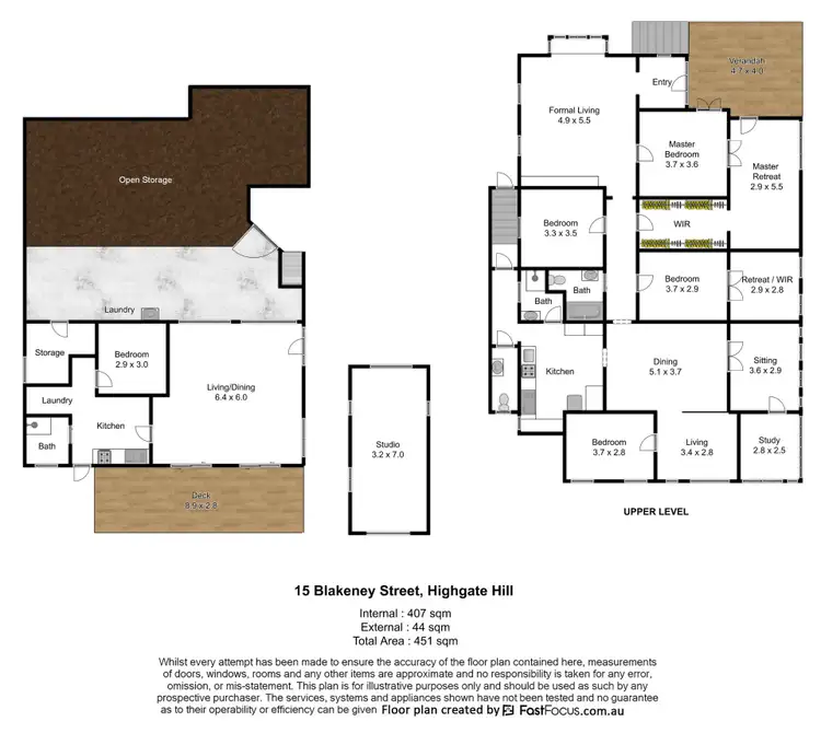 Floorplan of Homely house listing, 15 Blakeney Street, Highgate Hill QLD 4101
