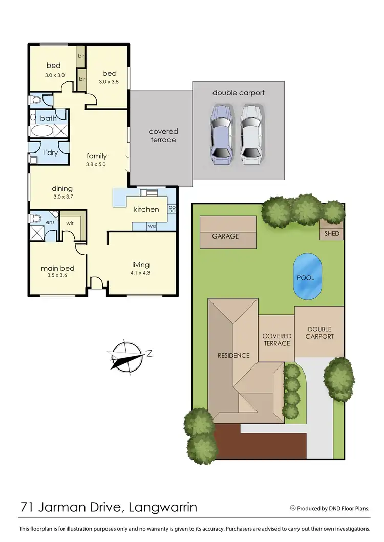 Floorplan of Homely house listing, 71 Jarman Drive, Langwarrin VIC 3910
