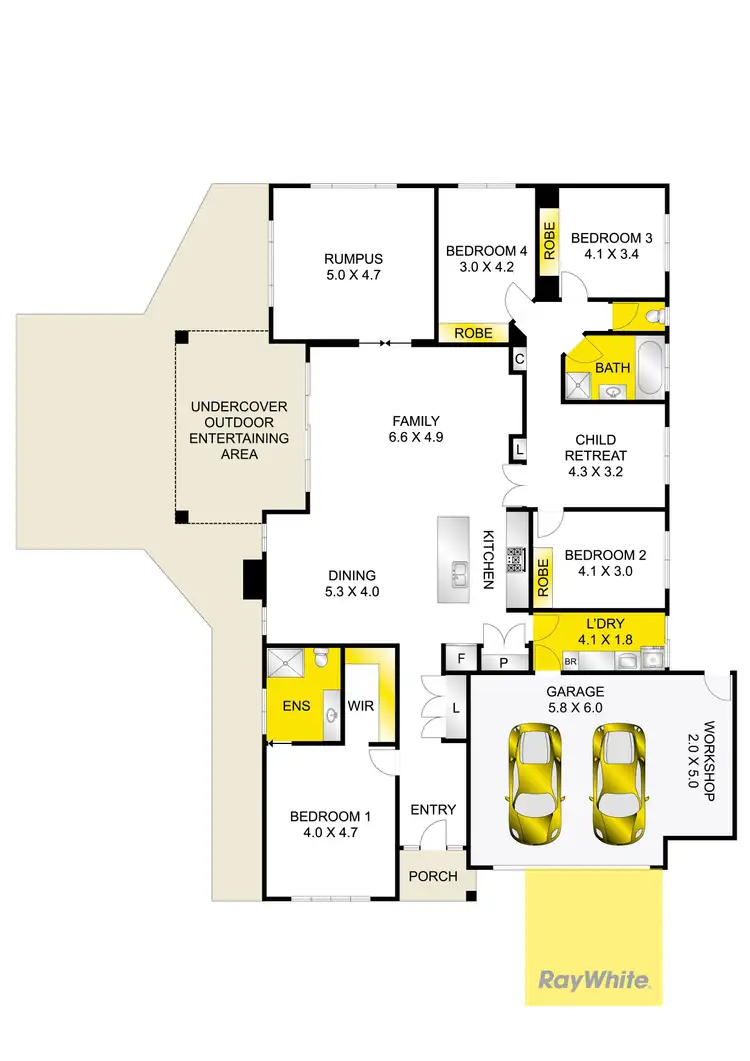 Floorplan of Homely house listing, 5 Cottonwood Way, Waurn Ponds VIC 3216