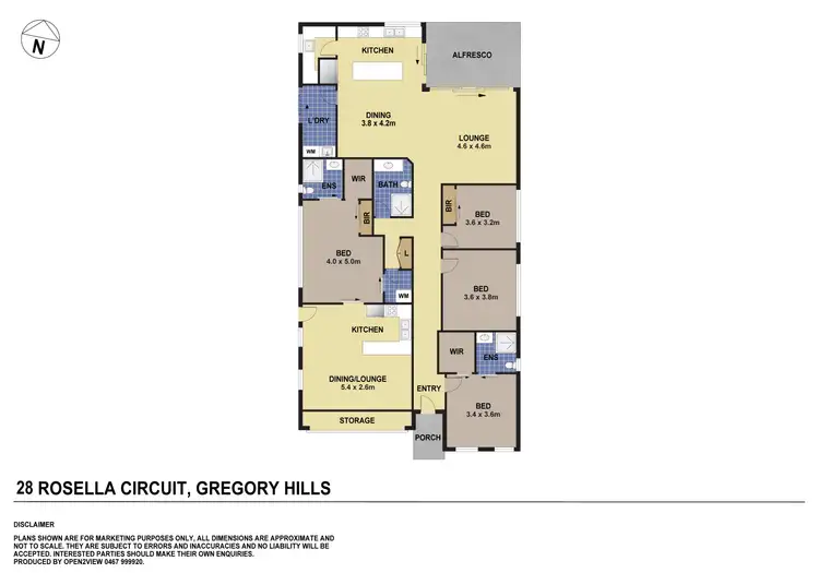Floorplan of Homely house listing, 28 Rosella Circuit, Gregory Hills NSW 2557