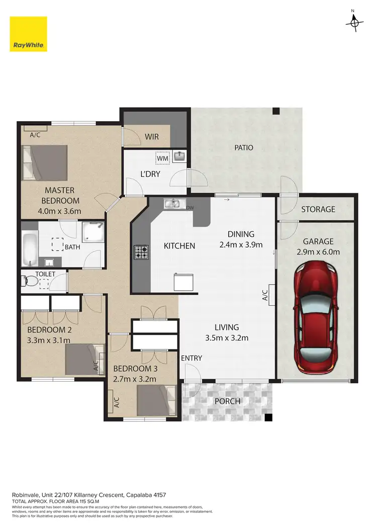 Floorplan of Homely unit listing, 22/107 Killarney Crescent, Capalaba QLD 4157