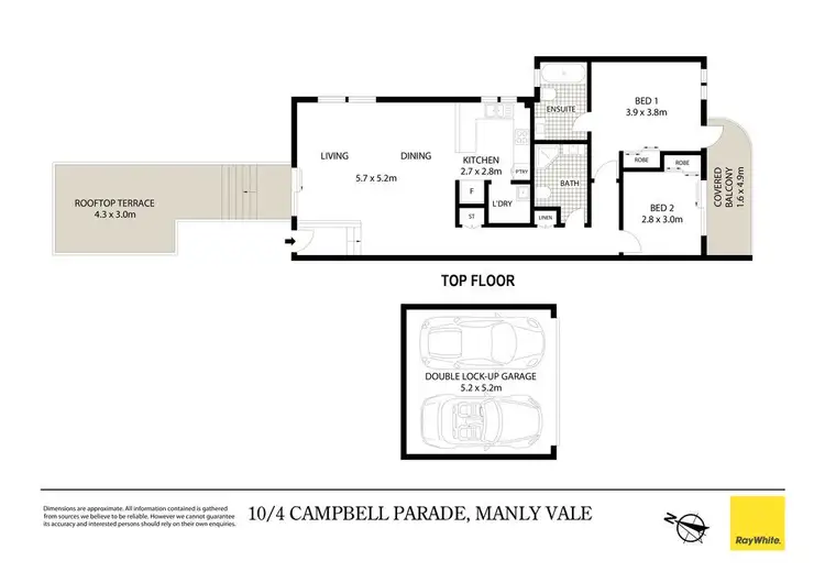 Floorplan of Homely apartment listing, 10/4 Campbell Parade, Manly Vale NSW 2093