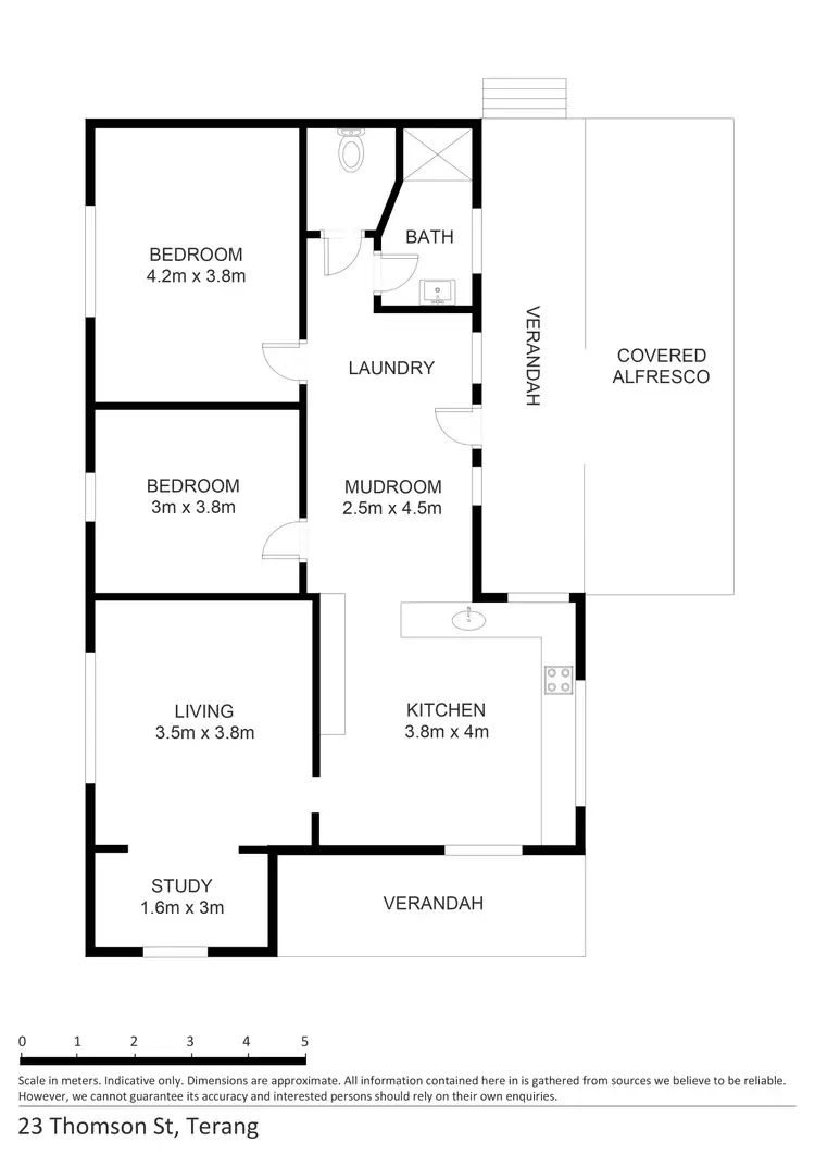 Floorplan of Homely house listing, 23 Thomson Street, Terang VIC 3264