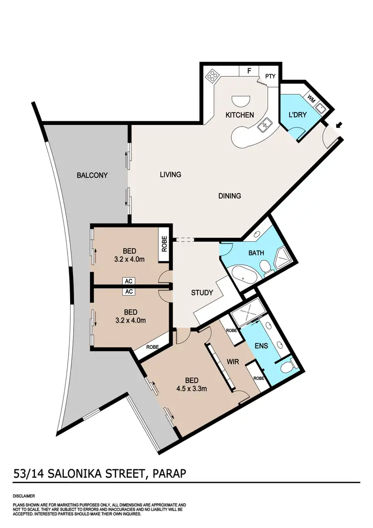 Floorplan of Homely apartment listing, 53/14 Salonika Street, Parap NT 820
