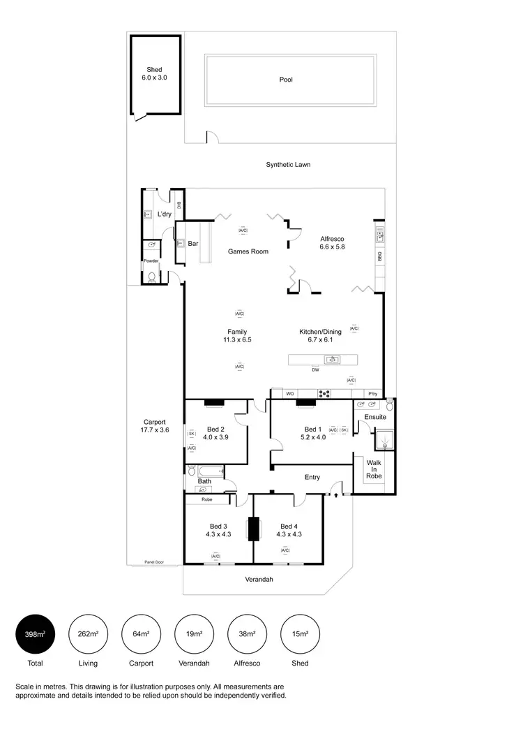 Floorplan of Homely house listing, 38 Kalgoorlie Road, Largs Bay SA 5016