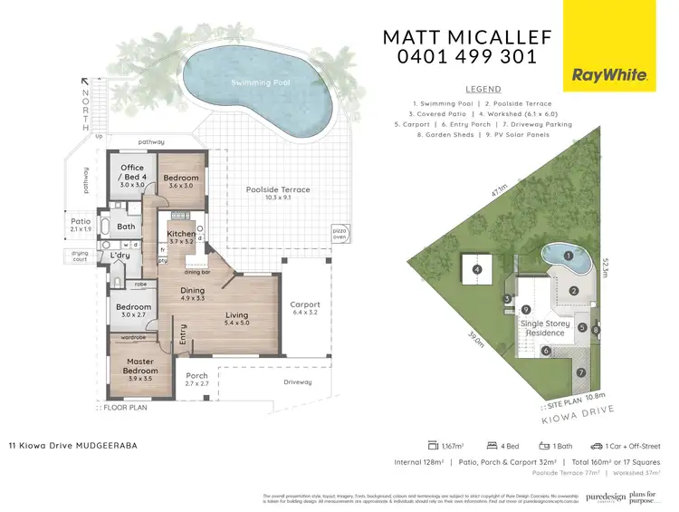 Floorplan of Homely house listing, 11 Kiowa Drive, Mudgeeraba QLD 4213