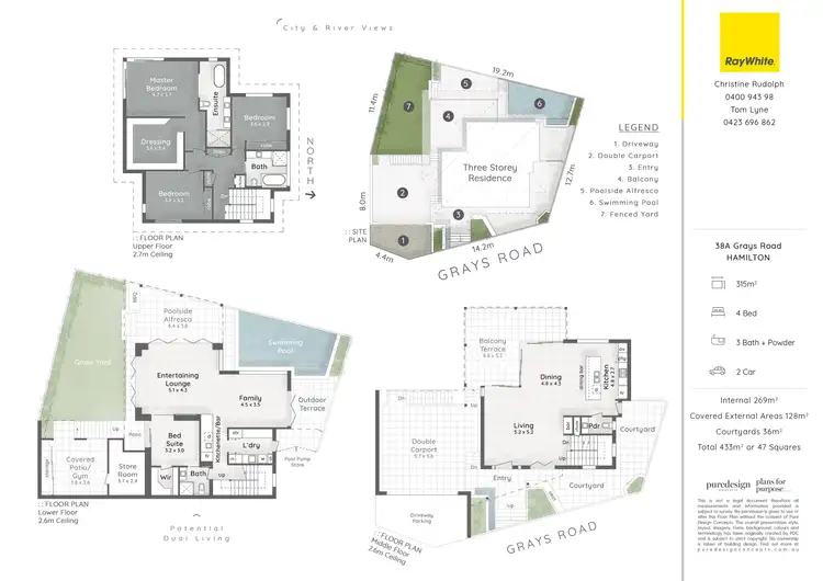 Floorplan of Homely house listing, 38a Grays Road, Hamilton QLD 4007