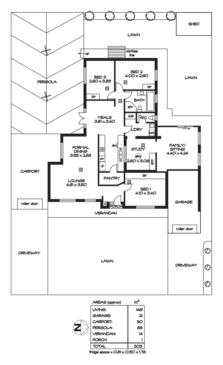 Floorplan of Homely house listing, 6 Montana Drive, Newton SA 5074
