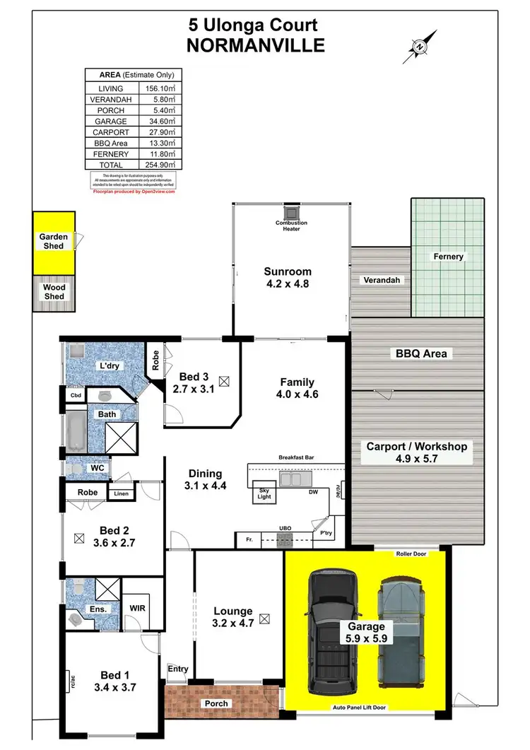 Floorplan of Homely house listing, 5 Ulonga Court, Normanville SA 5204