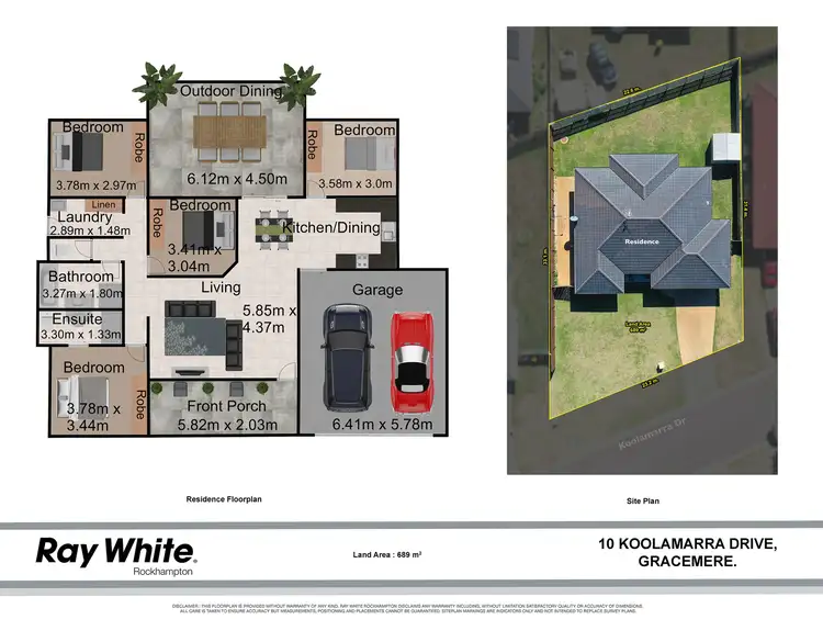 Floorplan of Homely house listing, 10 Koolamarra Drive, Gracemere QLD 4702