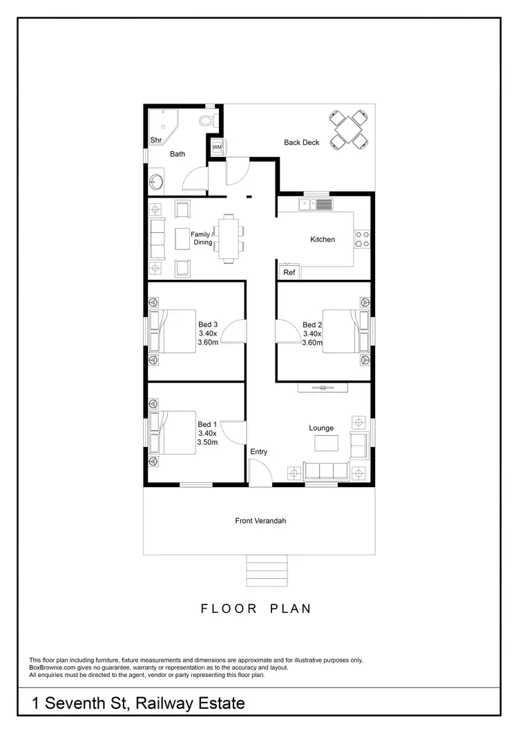Floorplan of Homely house listing, 11 Seventh Street, Railway Estate QLD 4810