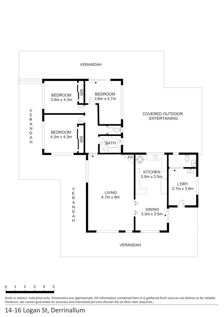 Floorplan of Homely house listing, 14-16 Logan Street, Derrinallum VIC 3325