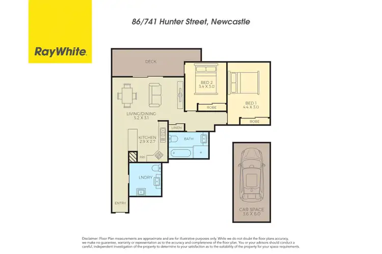 Floorplan of Homely apartment listing, 86/741 Hunter Street, Newcastle West NSW 2302