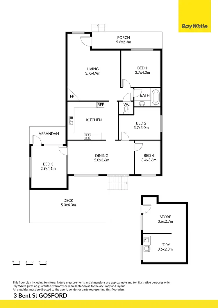 Floorplan of Homely house listing, 3 Bent Street, Gosford NSW 2250