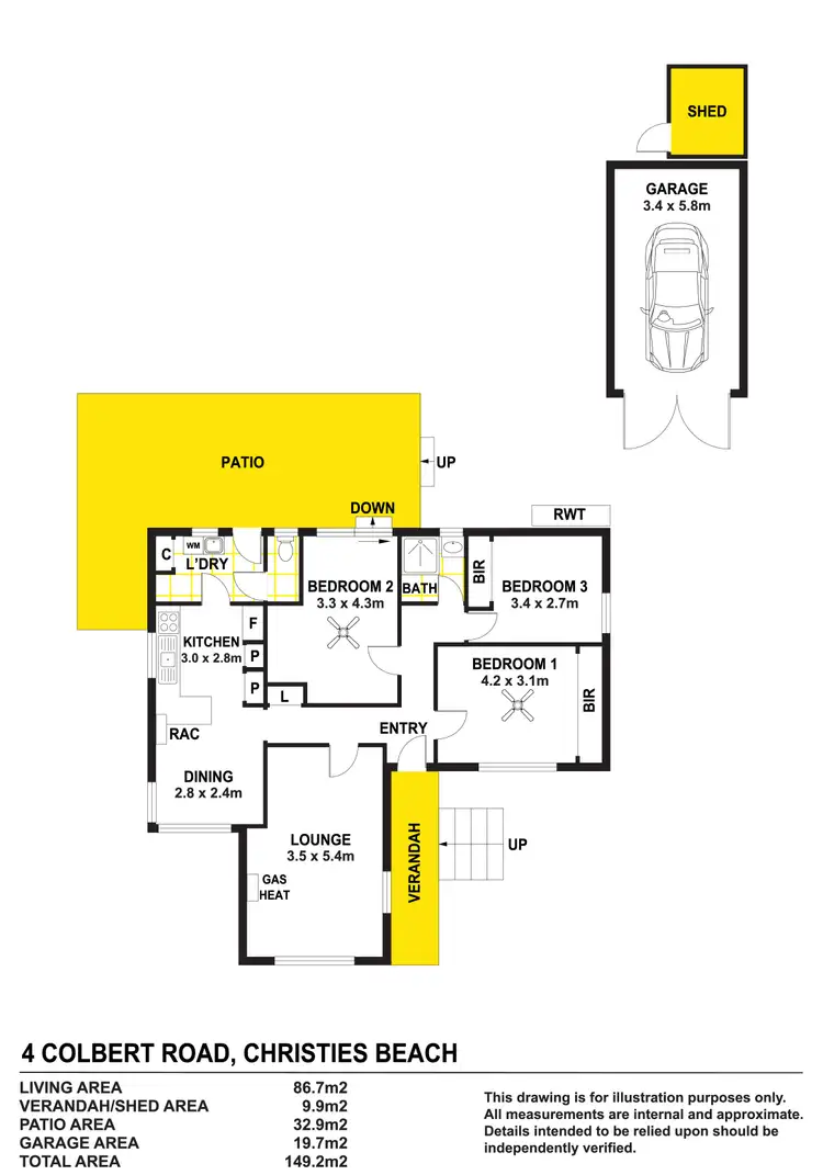 Floorplan of Homely house listing, 4 Colbert Road, Christies Beach SA 5165