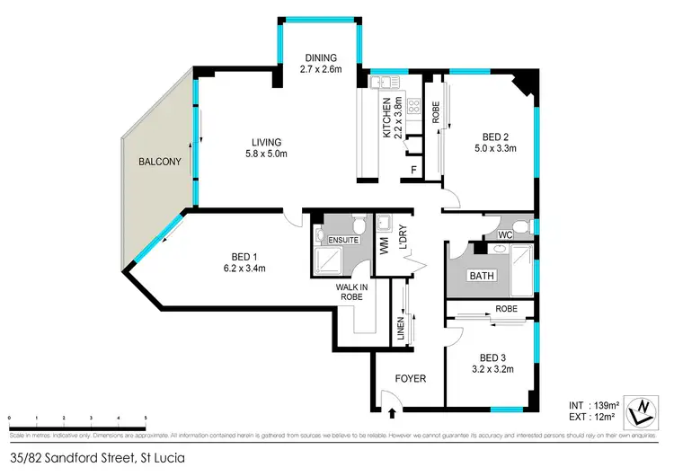 Floorplan of Homely apartment listing, 35/82 Sandford Street, St Lucia QLD 4067