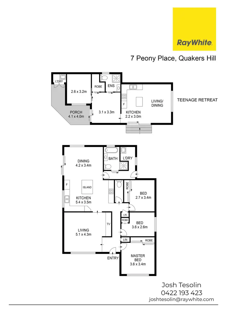 Floorplan of Homely house listing, 7 Peony Place, Quakers Hill NSW 2763