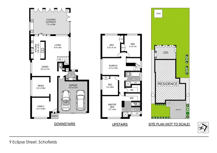 Floorplan of Homely house listing, 9 Eclipse Street, Schofields NSW 2762