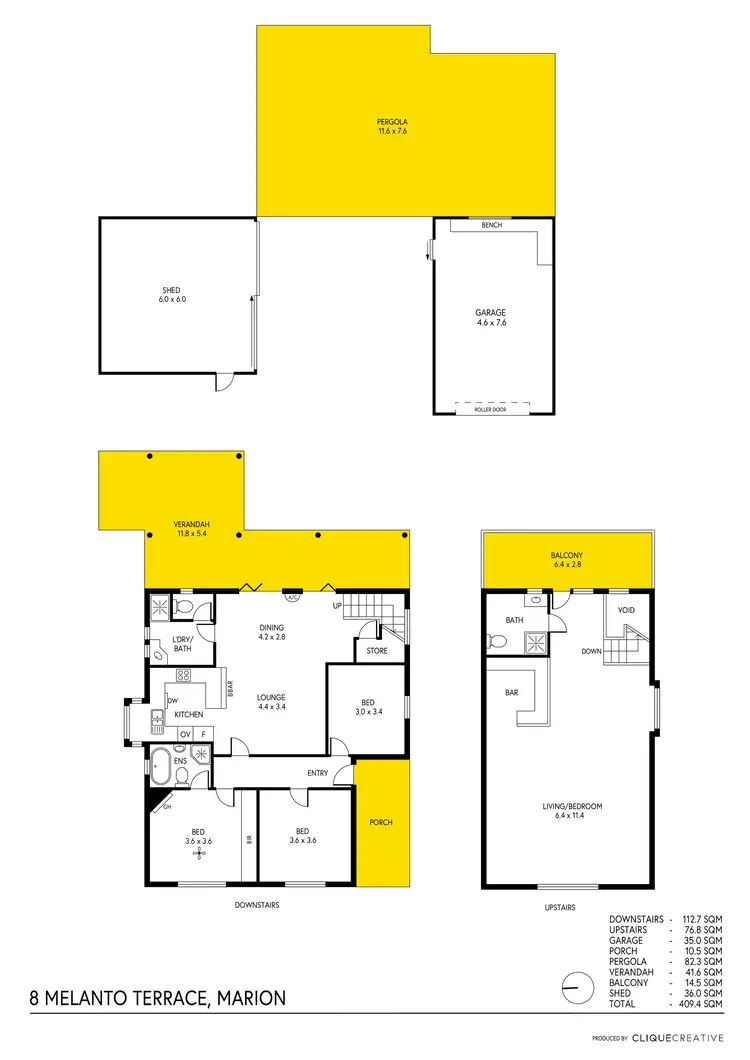 Floorplan of Homely house listing, 8 Melanto Terrace, Marion SA 5043