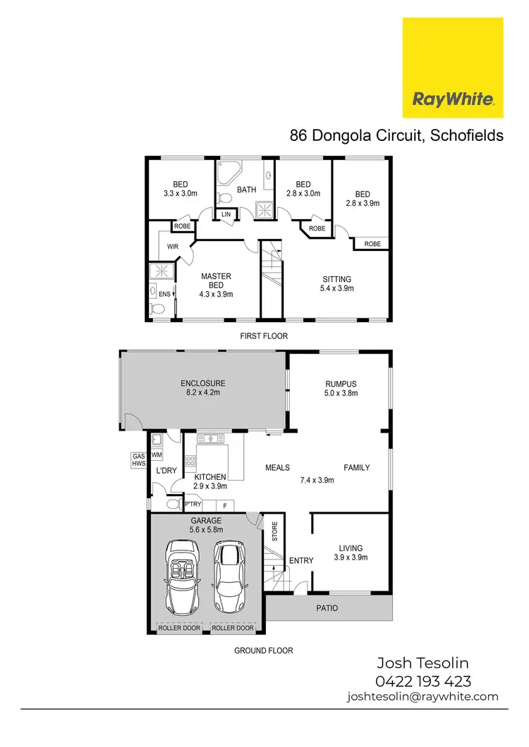 Floorplan of Homely house listing, 86 Dongola Circuit, Schofields NSW 2762